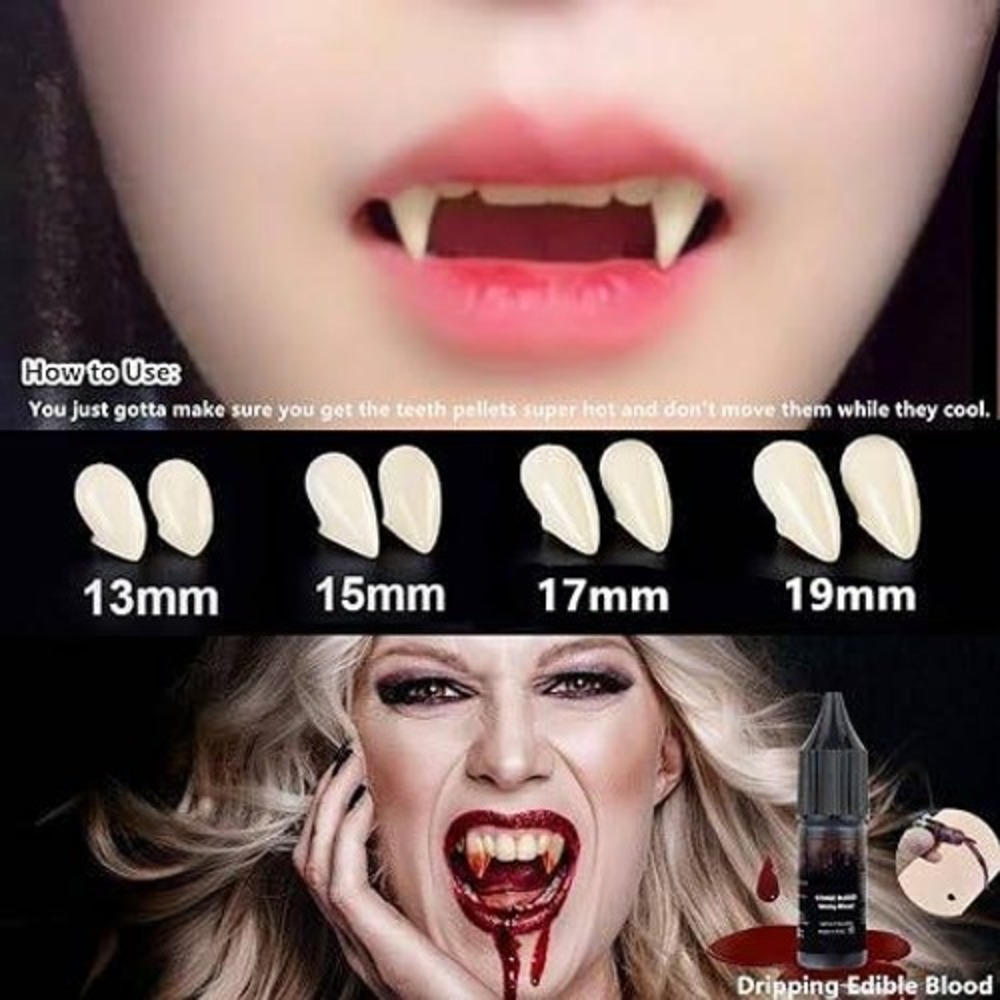 New in Package Go Ho Vampire Blood and Fangs Makeup Kit